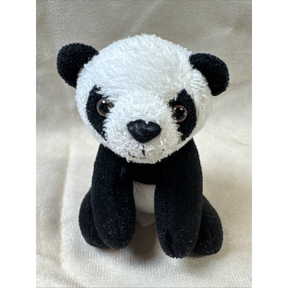 Aurora 3" Panda Bear Mini Plush teddy‎ bears stuffed animals preowned GUC